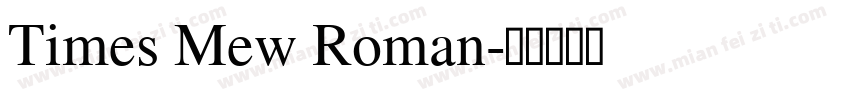 Times Mew Roman字体转换